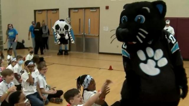 Carolina Panthers host 'Play 60' camp to get children active after the pandemic