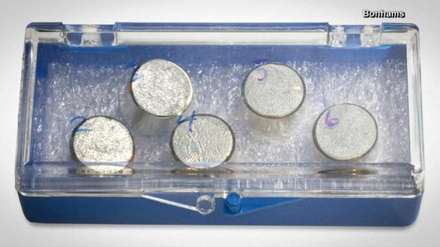 Samples of moon dust collected by Neil Armstrong up for auction 