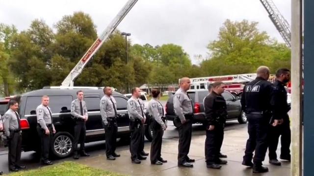 Officers say good bye to Franklin County  K-9 killed in the line of duty 