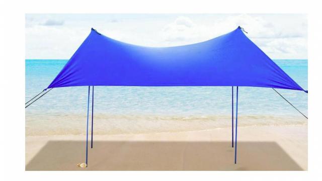 Beach Tent Canopy with poles & sandbag anchors only $62.99 (67% off) at Target