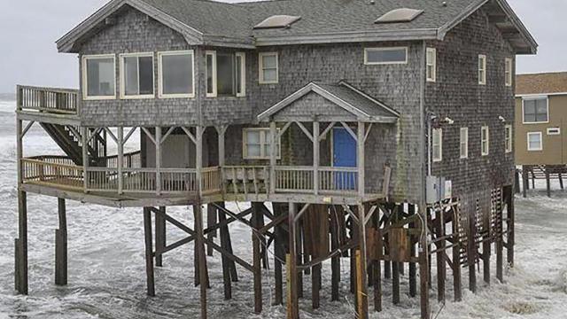 Rip currents, erosion, rain in Outer Banks