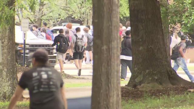 Leesville Road High School students hold walkout in solidarity with Texas shooting victims 
