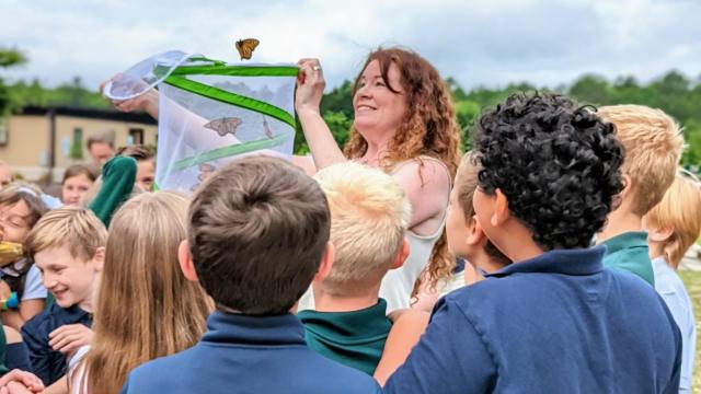 Third-graders honored for helping make Wake County one of the most monarch-friendly places in the US 