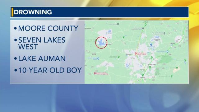 Child drowns at Lake Auman in Moore County