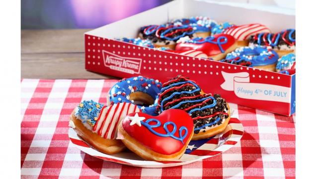 Krispy Kreme: New July 4th doughnut collection and free doughnut offer through 7/4