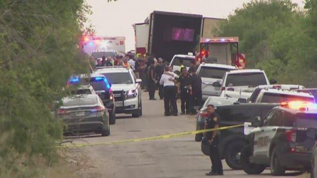 Dozens found dead in tractor-trailer in San Antonio
