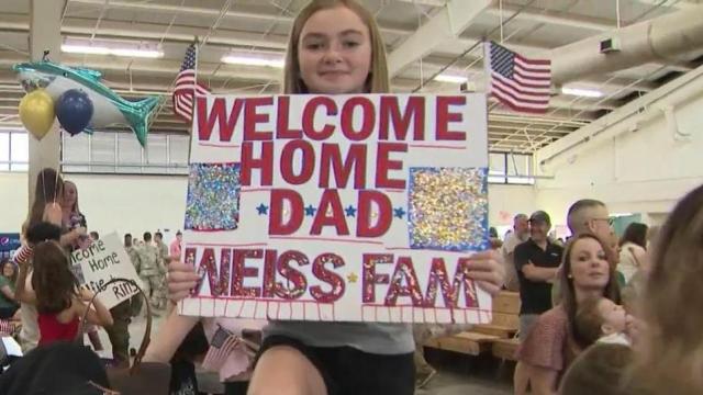 Fort Bragg soldiers reunited with families following deployment to Europe