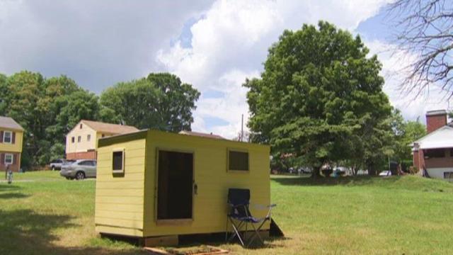 Group brings joy to homeless by building them tiny homes