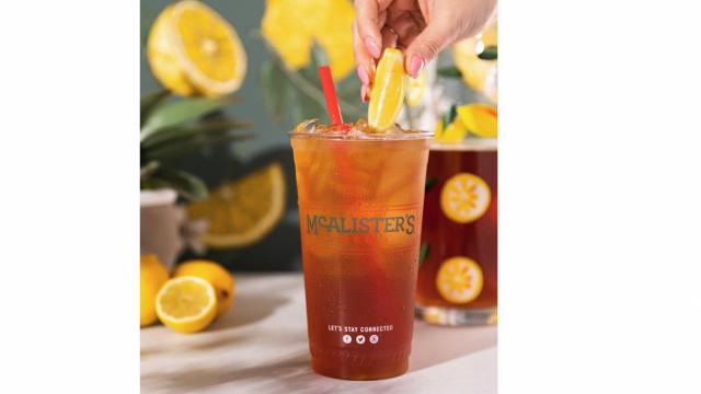 Free tea at McAlister's Deli on July 21