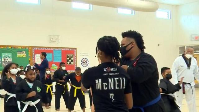 Nonprofit Taekwondo classes use holistic approach to connect with Durham Public Schools students