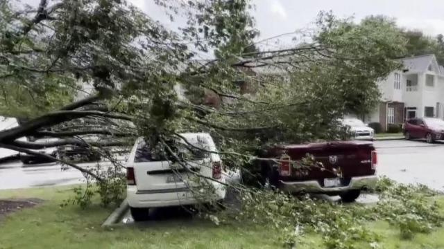 Brief afternoon storms leave damage, power outages behind in central NC