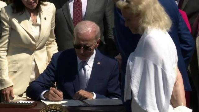 President Joe Biden signs CHIPS and Science Act