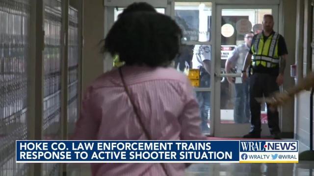 Hoke law enforcement trains to respond to shooter at school