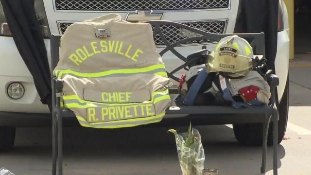Former Rolesville fire chief remembered in service