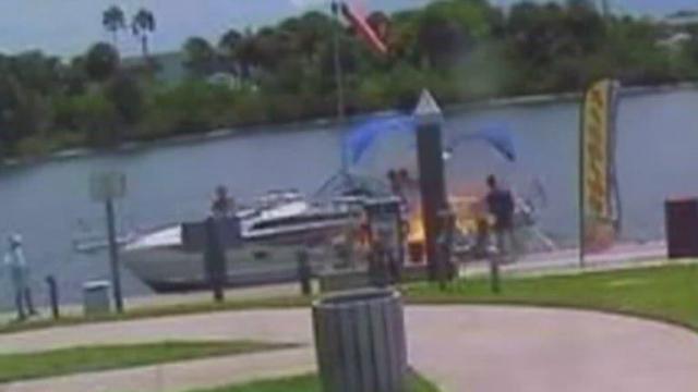 Four hurt in boat explosion in Daytona Beach