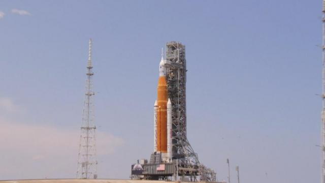Artemis rocket preparing for takeoff 