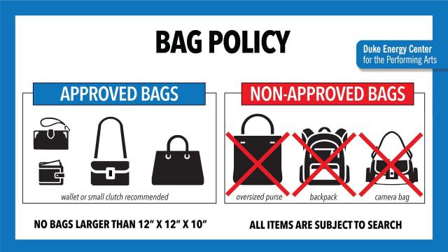 Check your bag before you go: New policy starts at Raleigh venue