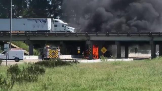 Blast felt over hundreds of yards when truck explodes on I-95