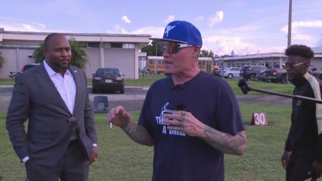 Vanilla Ice surprises marching band members in pursuit of a dream