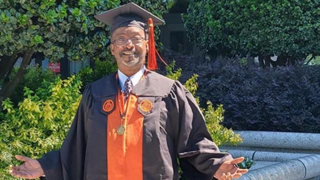 'I can't believe it's me:' Raleigh man homeless 20 years enters PhD program with honors, awarded for being hero to others