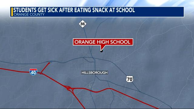 Two Orange County High students taken to hospital after eating snack at school