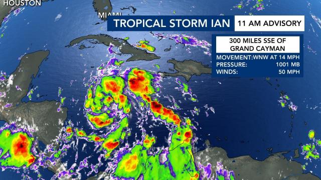 Tropical Storm Ian expected to strengthen to hurricane by Sunday, impact NC this week