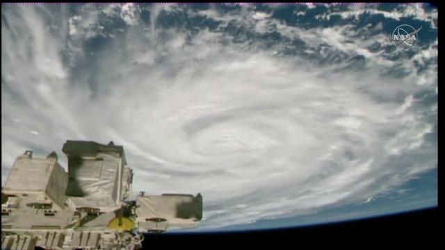 The International Space Station provides birds-eye view of Hurricane Ian
