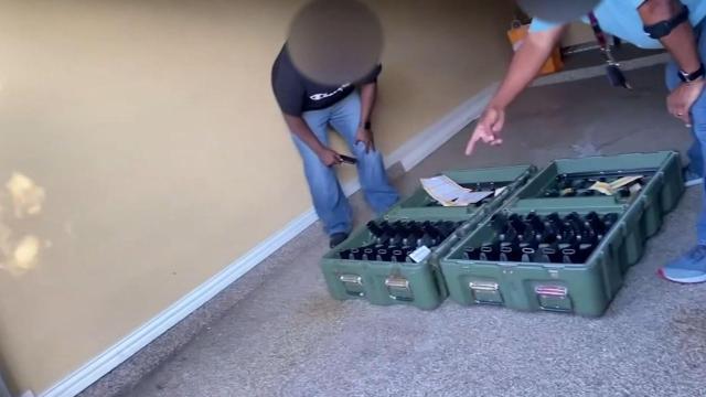 Boxes of M16 weapons shipped to Houston couple