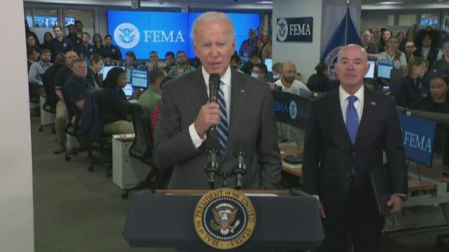 Biden remarks on 'catastrophic' Ian at FEMA headquarters 
