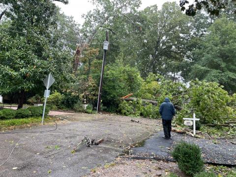 Downed trees, 18% of Wake County customers without power as Ian arrives in central NC