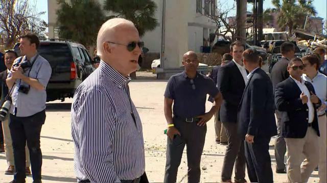 Joe Biden talks recovery effort from Hurricane Ian