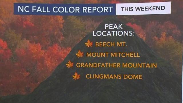Fall color report: A look at when and where to find peak colors in NC
