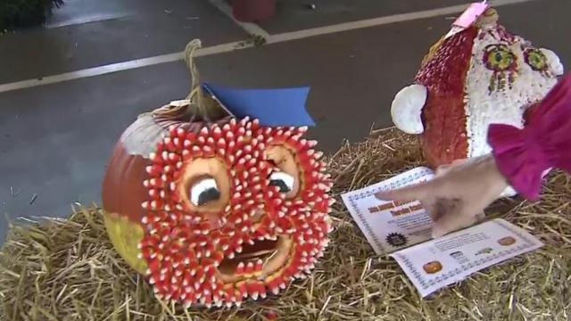 Scary, silly designs showcased at State Farmers Market pumpkin contest