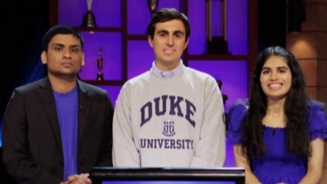 Duke team competes for scholarship $$ on College Quiz Bowl