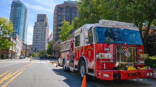 Durham Fire Department hold ceremony to welcome new fire truck