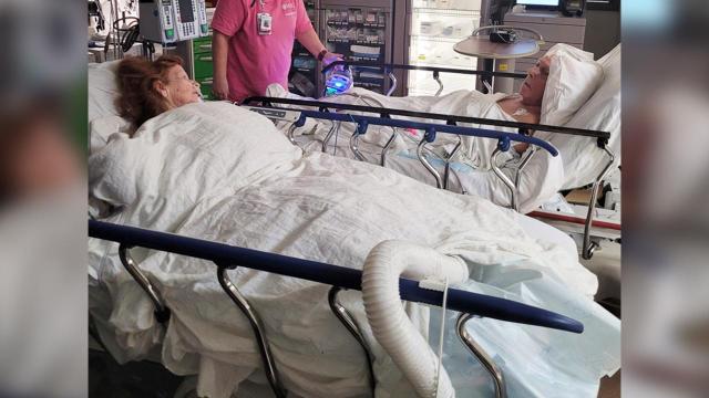 Bobby Joyner, 82, and Annie Joyner, 78, recovering in the hospital after a dog attack.
