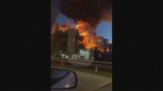 At least 2 die, massive blaze ignited from Russian warplane crash