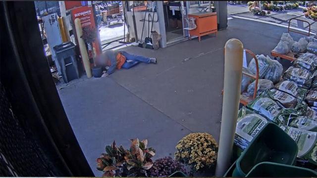 Caught on cam: Home Depot thief knocks 82-year-old to the ground