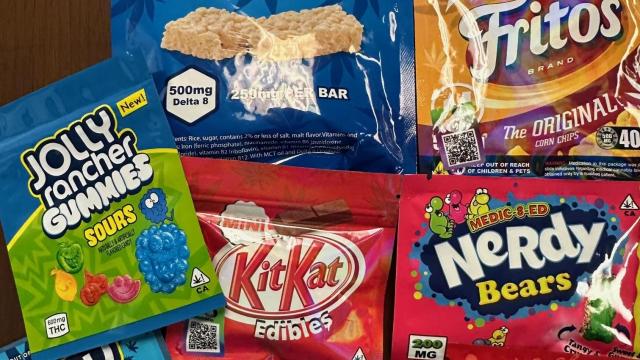 THC-infused snacks with familiar-looking labels seized around the state