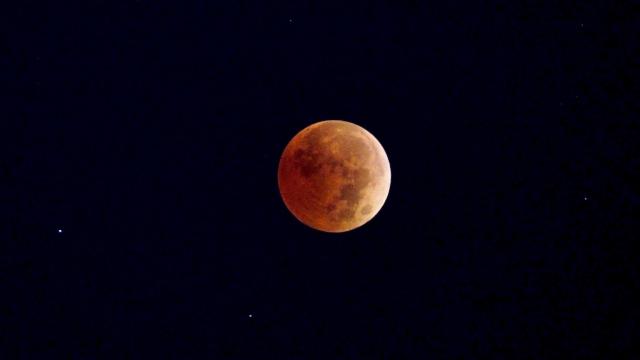 Moon turns red-orange for Election Day total lunar eclipse