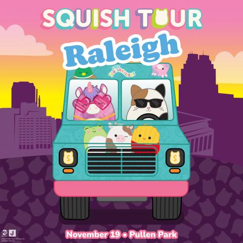 Squishmallows tour to visit Raleigh's Pullen Park