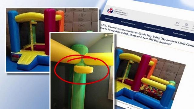 Children's bounce house recalled after 4-year-old suffocates