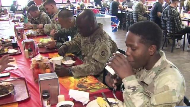 Thanksgiving comes early for Fort Bragg soldiers and their families