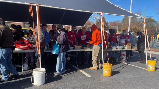 Durham Rescue Mission hosts Thanksgiving lunch, carnival games and prizes for families