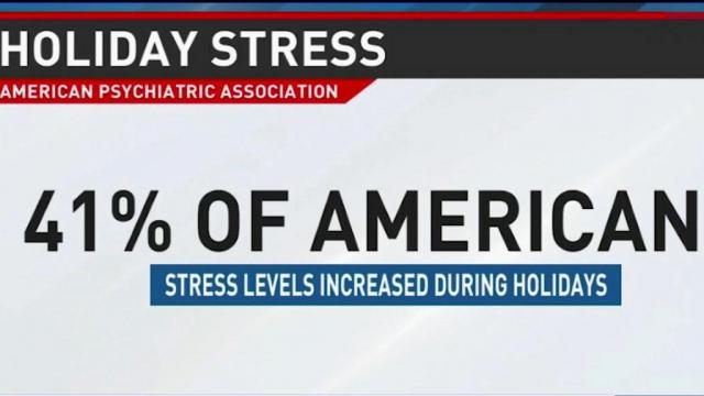 Holiday season increases stress levels for many Americans