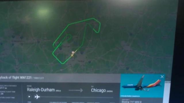 Plane hits debris during takeoff on runway, returns to RDU