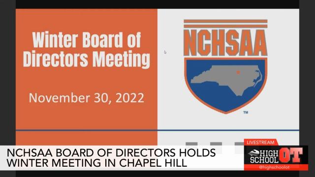 NCHSAA Board of Directors meeting, Day 1