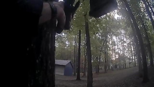Raleigh Police bodycam footage from Hedingham shooting: Body camera 1