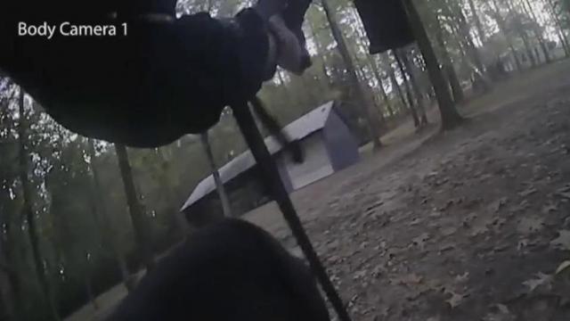 Body camera footage shows chaos surrounding shooting of Raleigh officer in mass shooting
