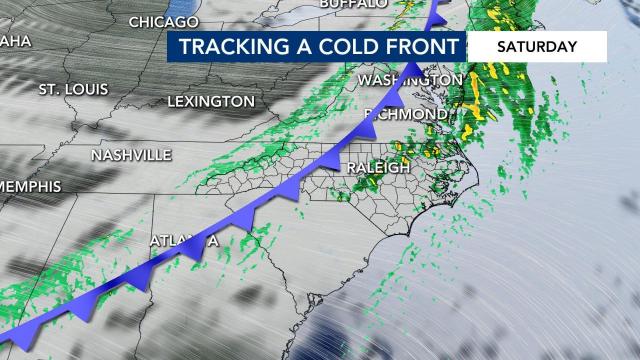 Showers move east, chill returns for Sunday